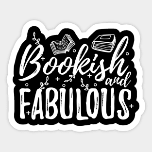 Bookish and Fabulous Sticker